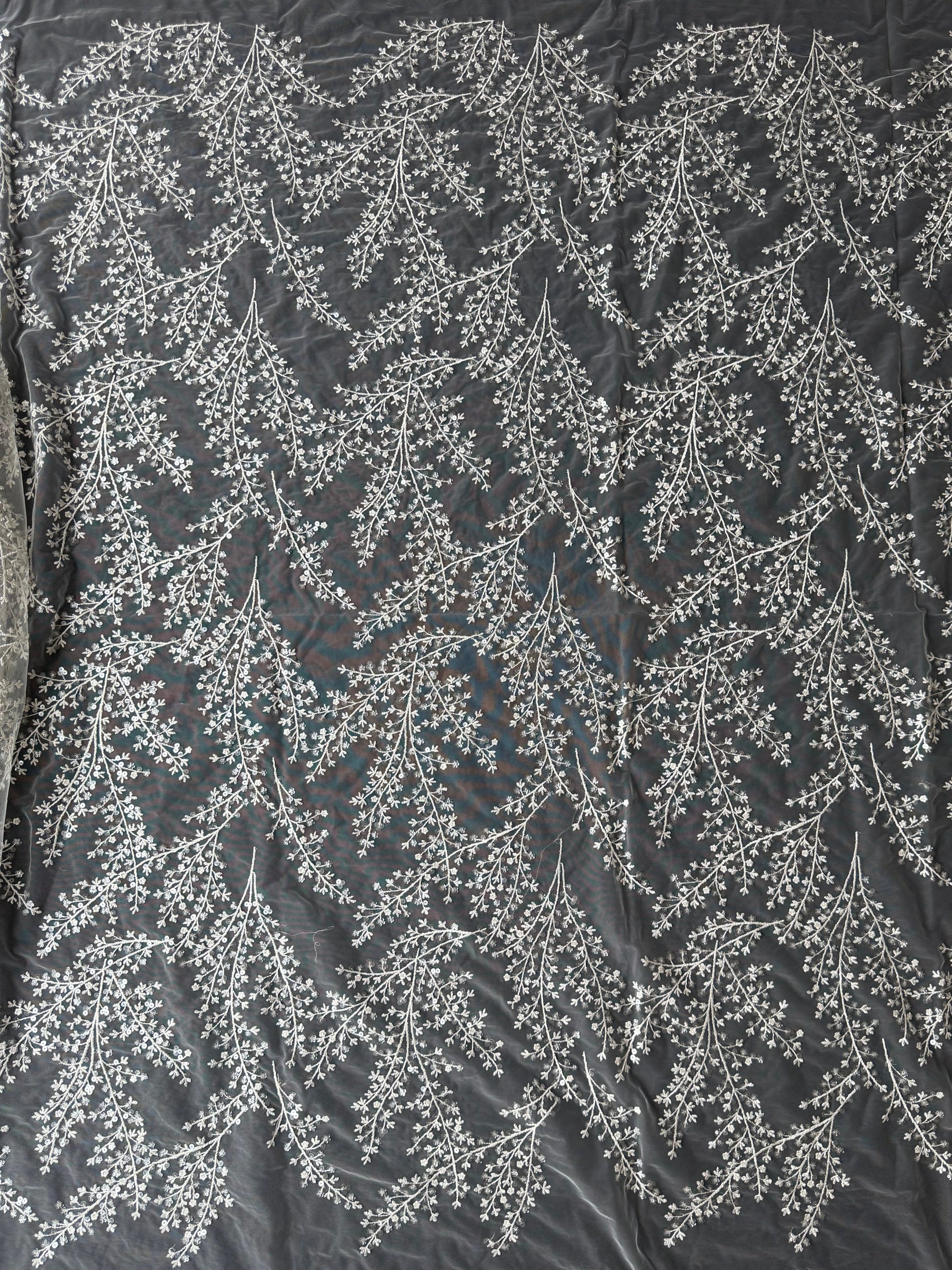 Ivory Sequin Lace - EB3065