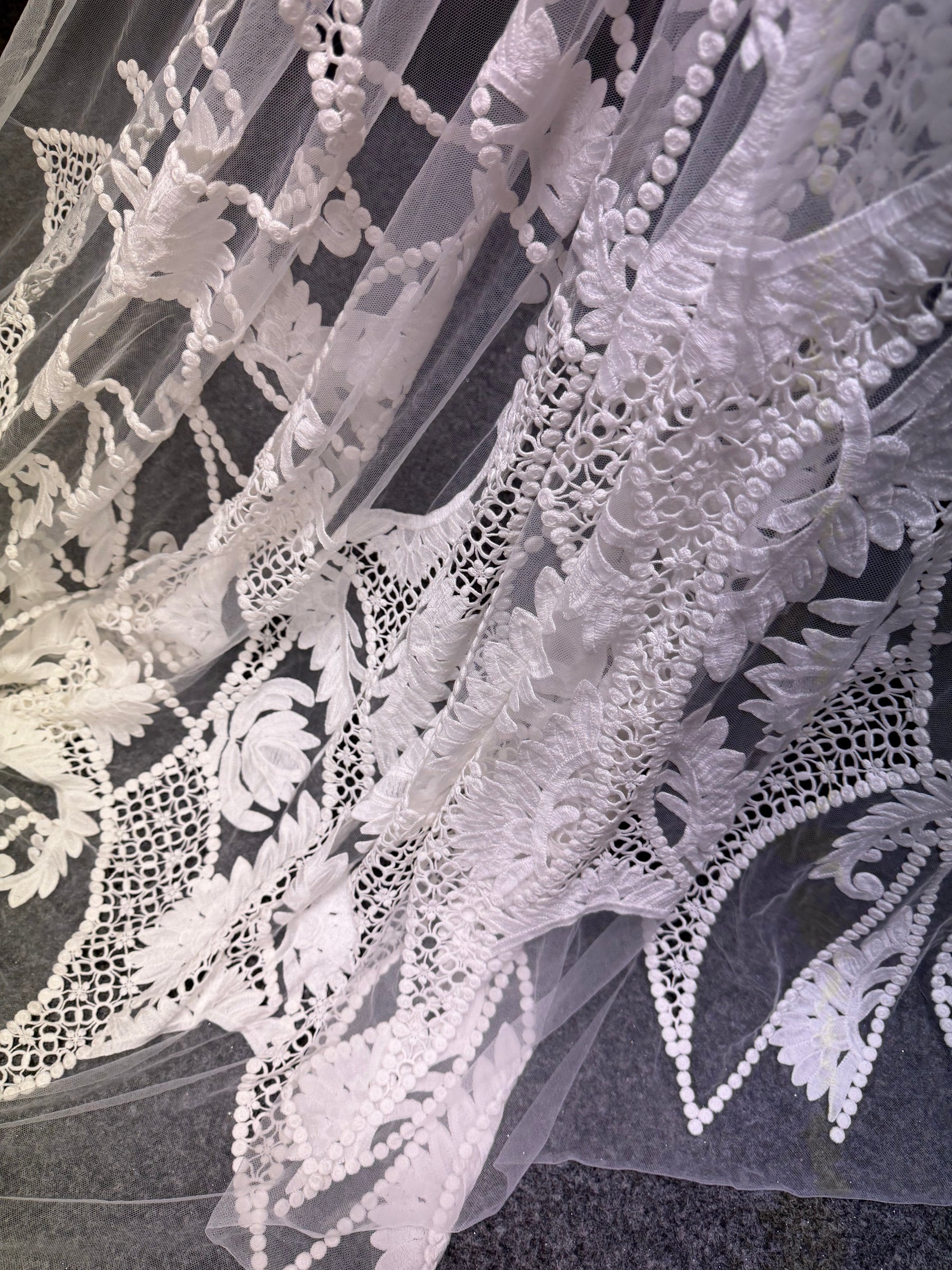 Ivory Embroidery Lace - EB5035