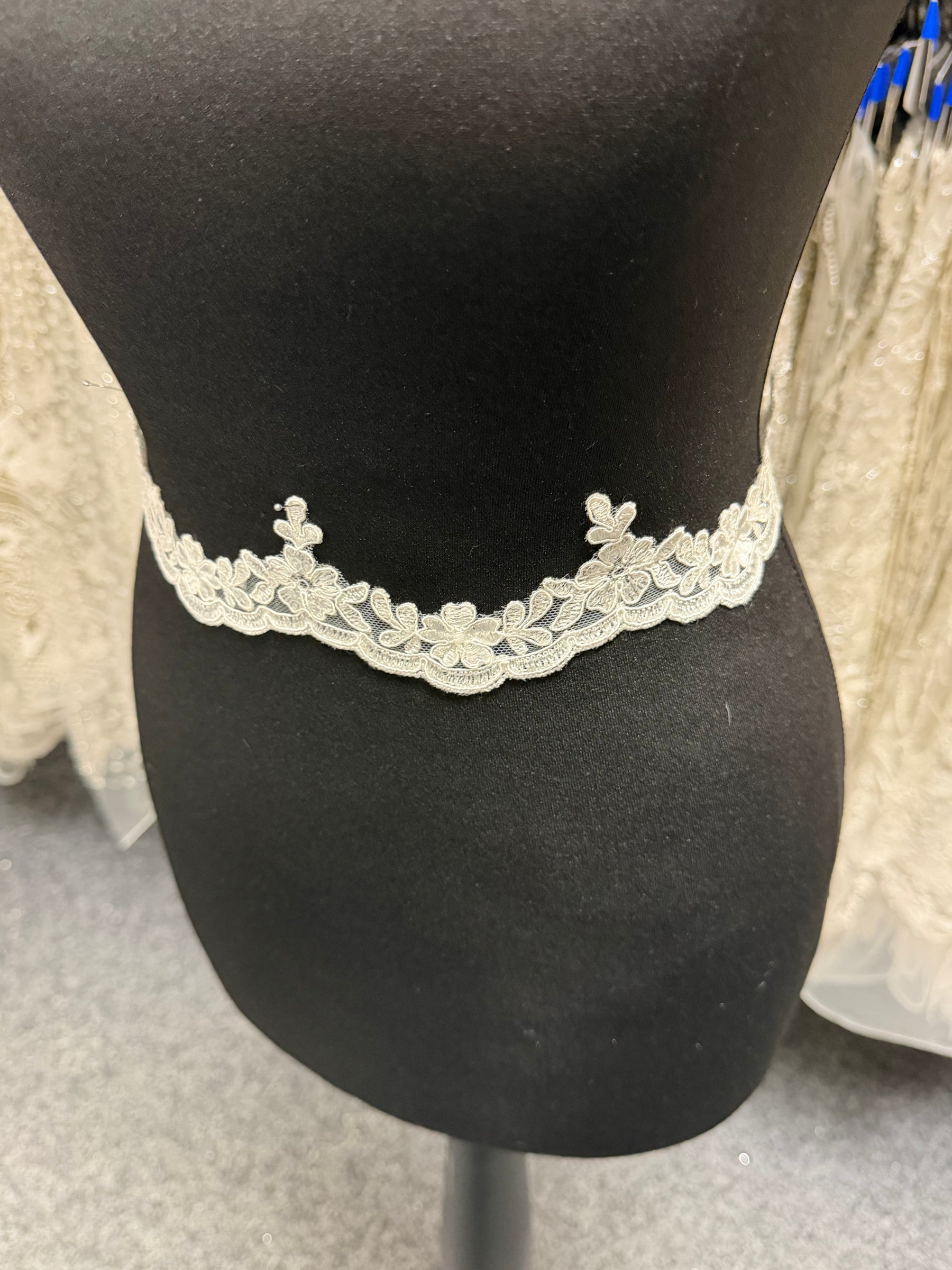 Ivory Corded Lace Trim - T642