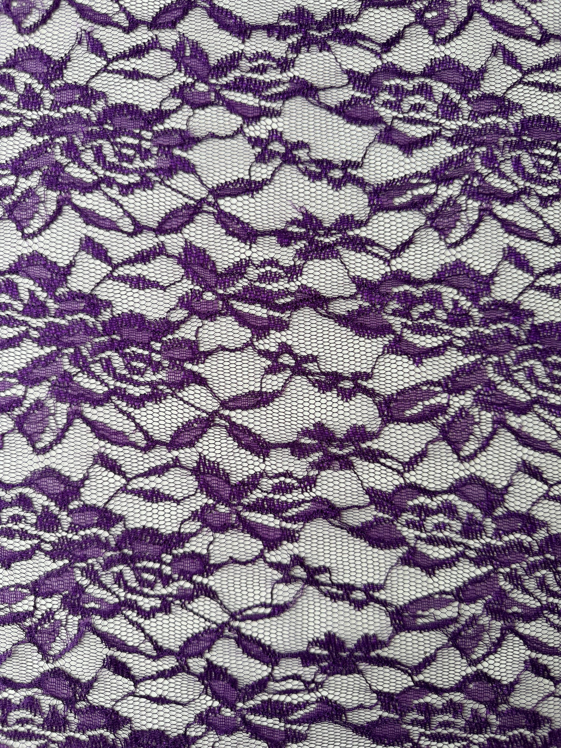 Purple Raschel Lace - P618