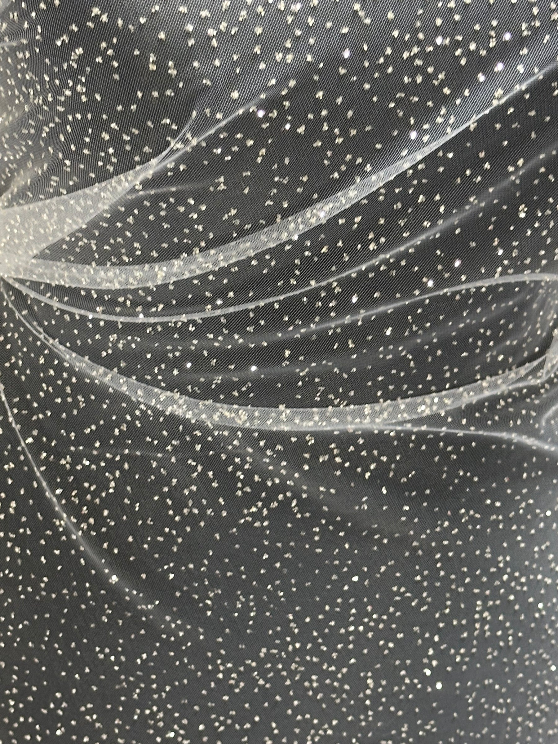 White Glitter Tulle - Blinder