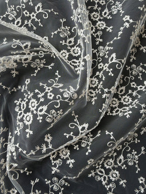 Shell Pink Embroidered Lace - P615