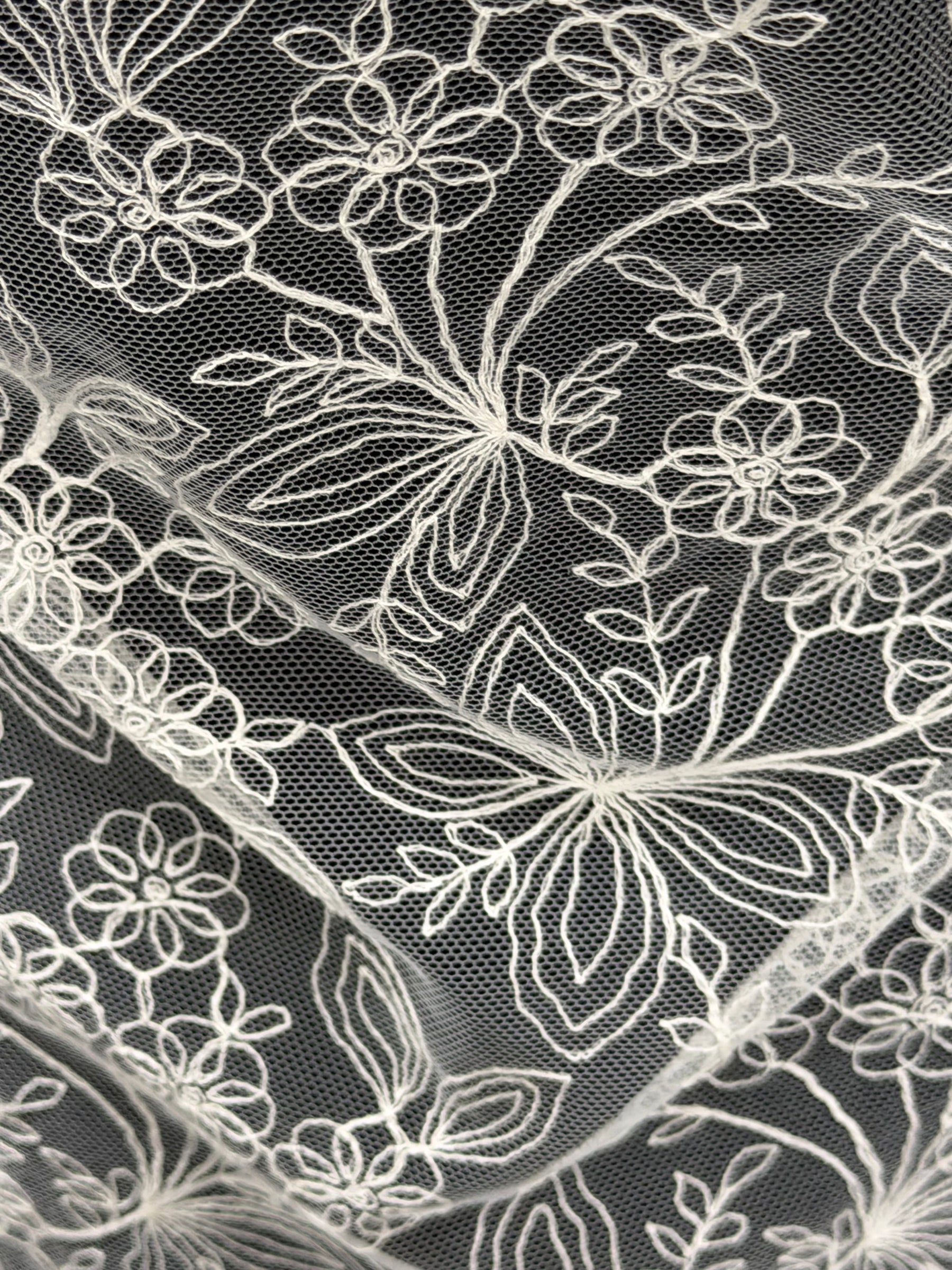 Ivory Embroidery Lace - EB5026