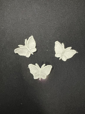Pale Ivory Butterfly Applique - M3
