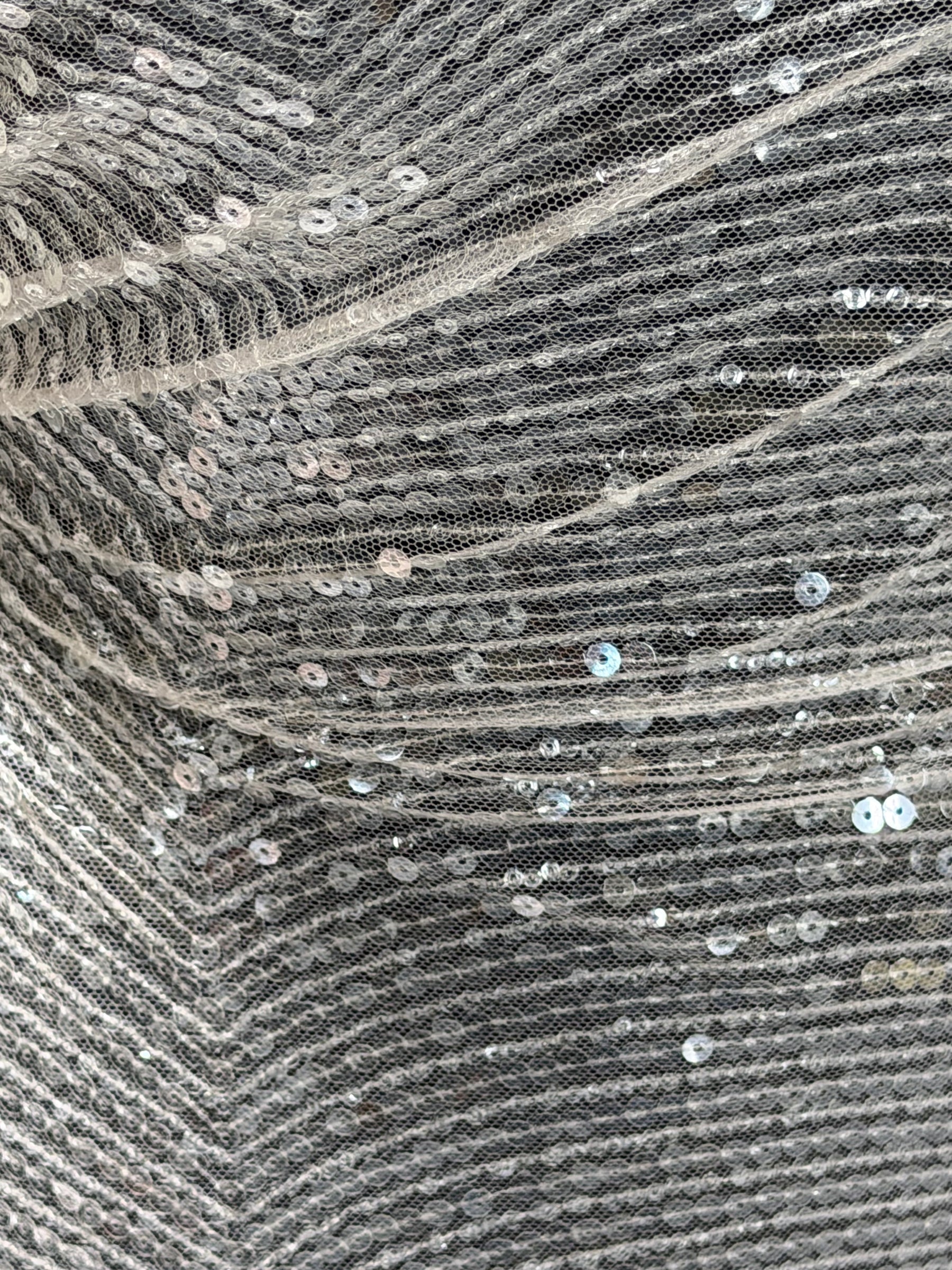 Baby Pink Embroidered Sequin Tulle – EB3020