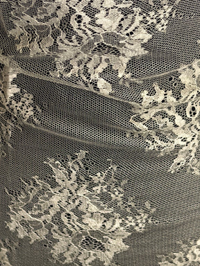Taupe 100% Silk Italian Lace - P272