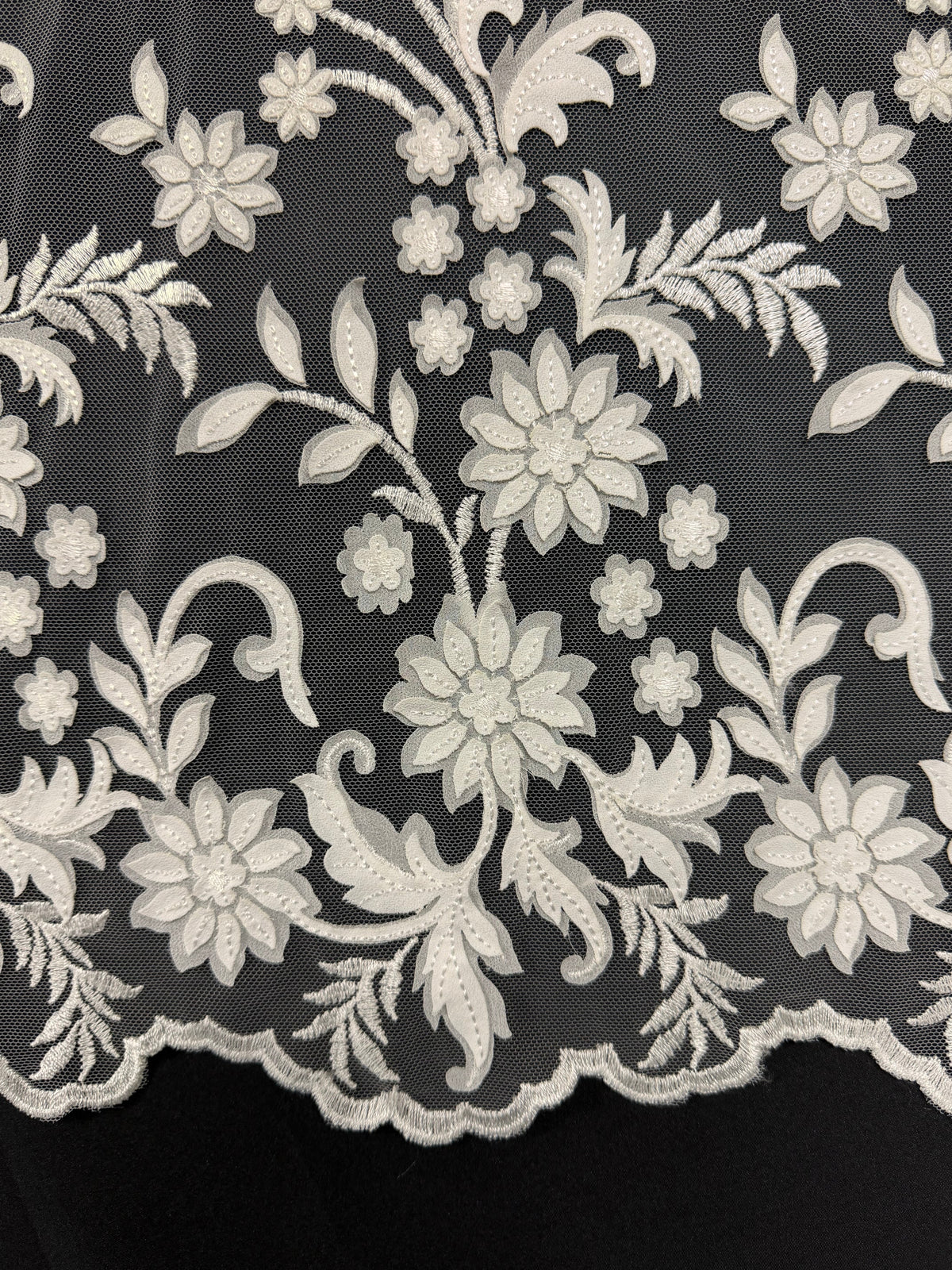 Ivory Embroidery Lace - EB5036