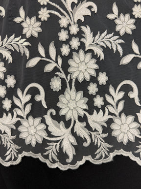 Ivory Embroidery Lace - EB5036