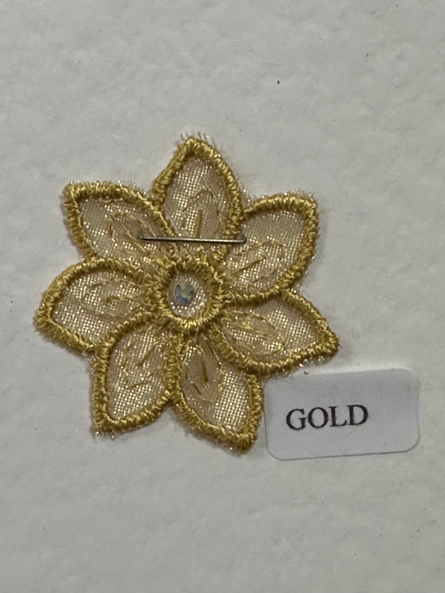Gold Daisy Motif with Swarovski - AP 34207 (CF)