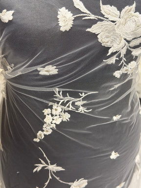 Ivory Embroidered Lace - EB5006