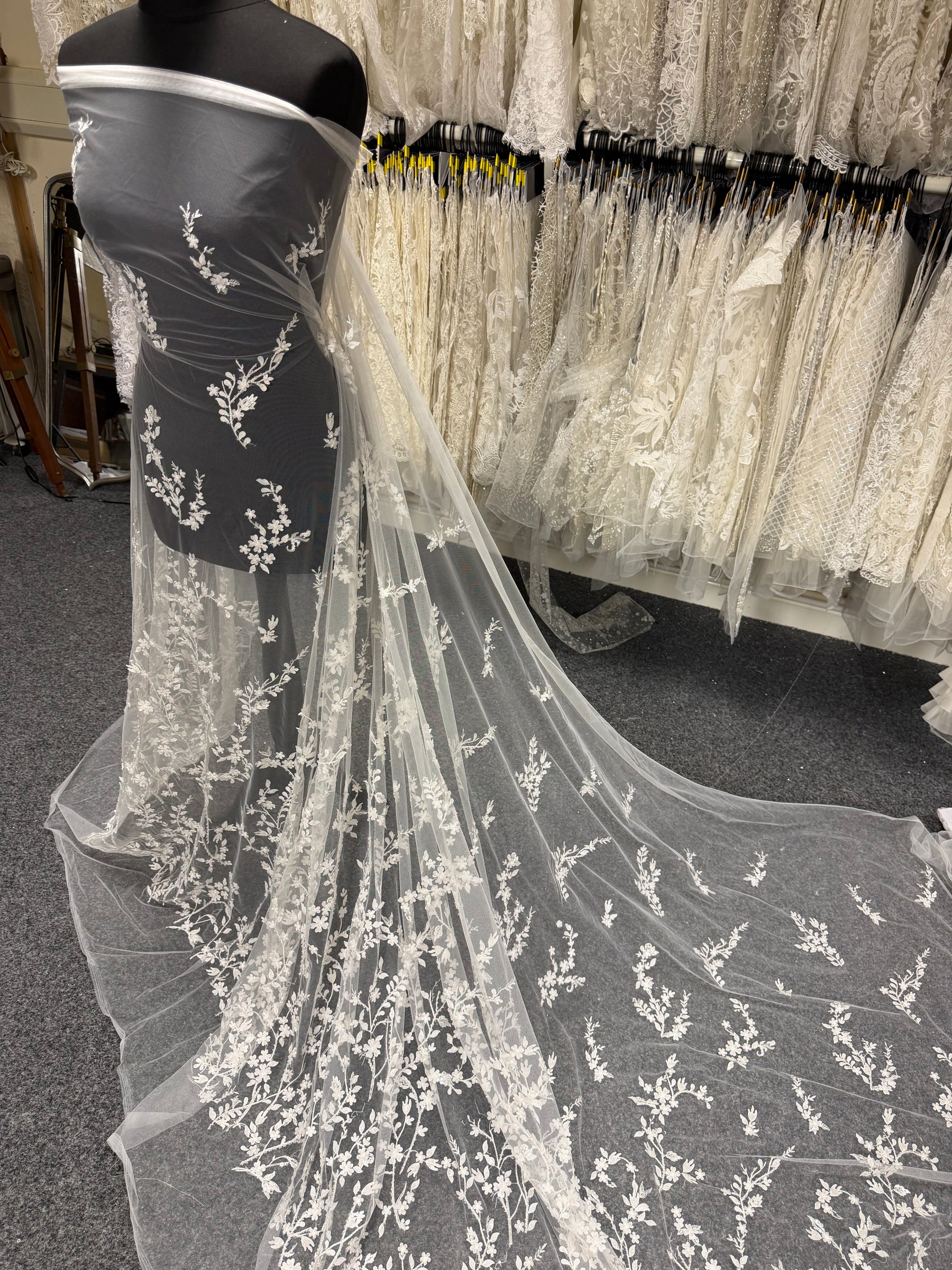 Ivory Beaded Lace - EB1073