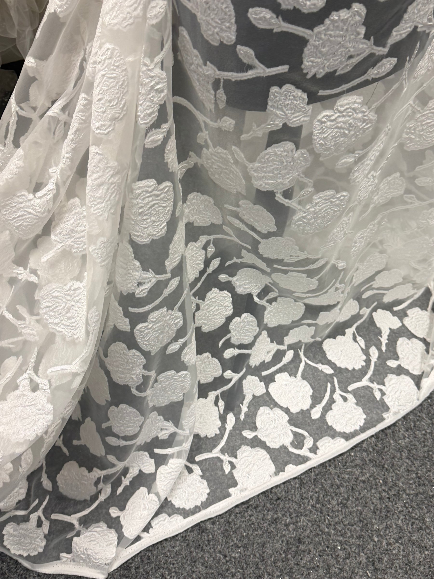 Ivory Jacquard coupe Filé - Sunny