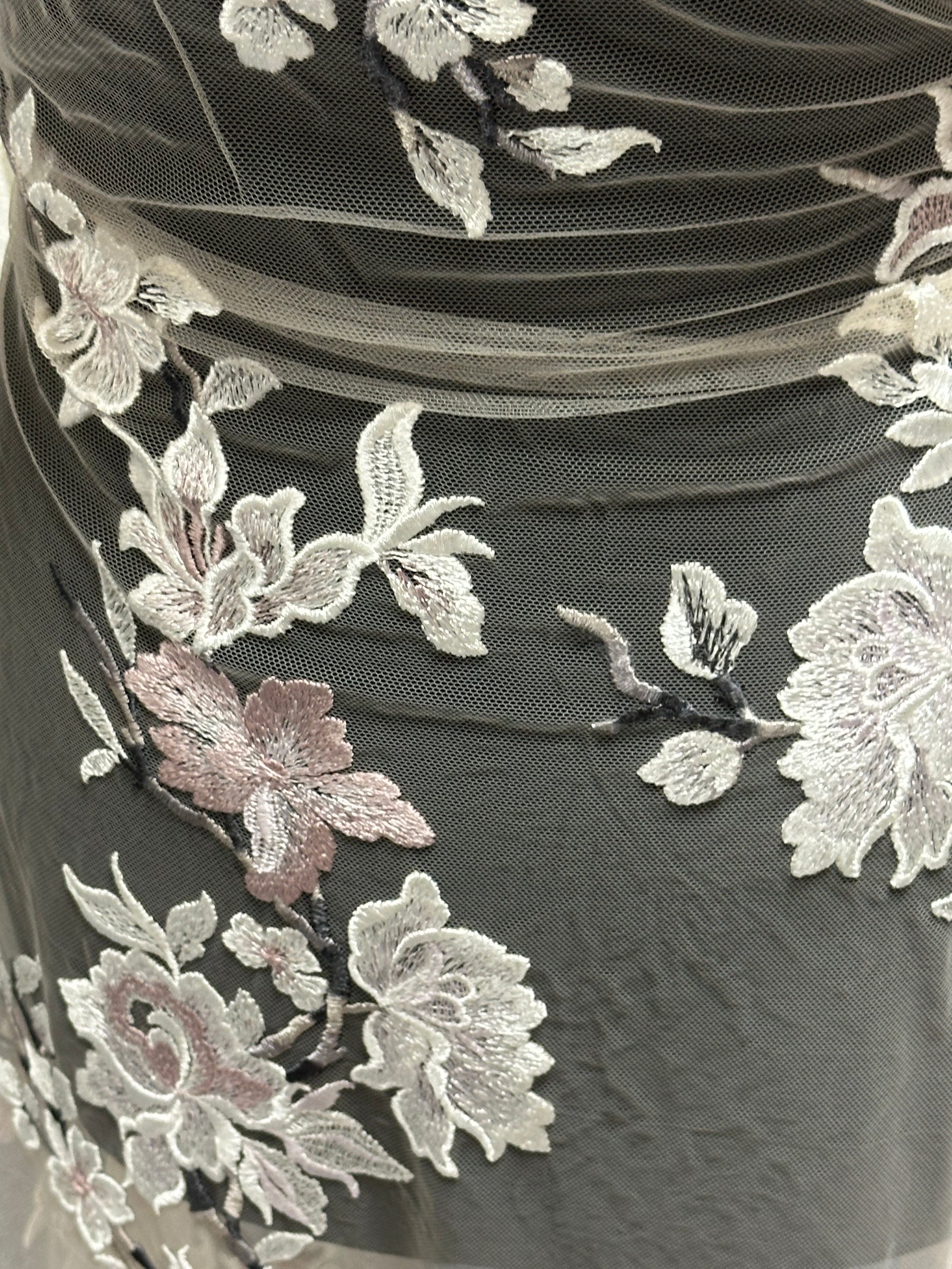 Pink Embroidered Lace - EB5052