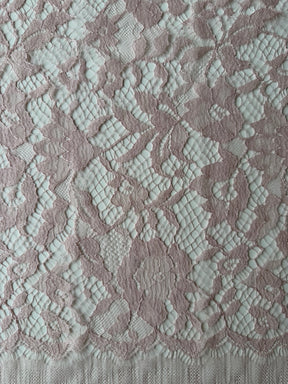 Antique Rose Silk Wool Chantilly Lace - P269