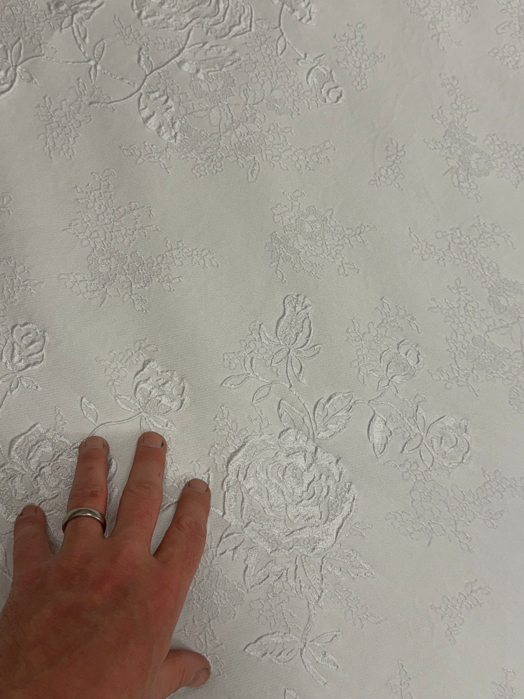 Ivory Italian Silk Blend Brocade - BR1012