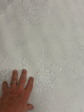 Ivory Italian Silk Blend Brocade - BR1012