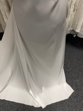 Pale Ivory Polyester Italian Mikado - P614