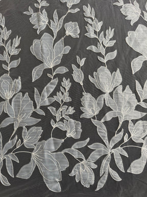 Ivory Embroidered Lace - Santana
