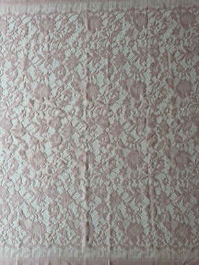 Antique Rose Silk Wool Chantilly Lace - P269