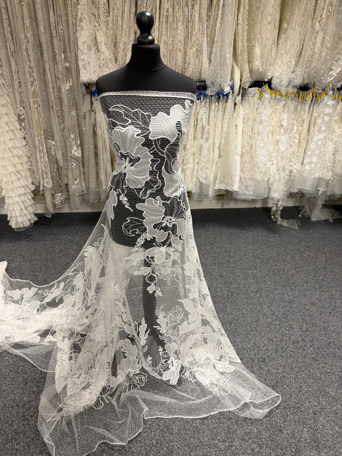 Ivory Embroidery Lace - EB5058