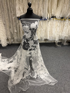 Ivory Embroidery Lace - EB5058
