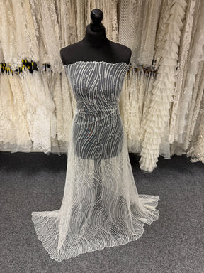 Ivory Sequin Lace - EB3011