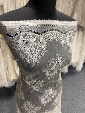 Mushroom 100% Silk Italian Lace - P272
