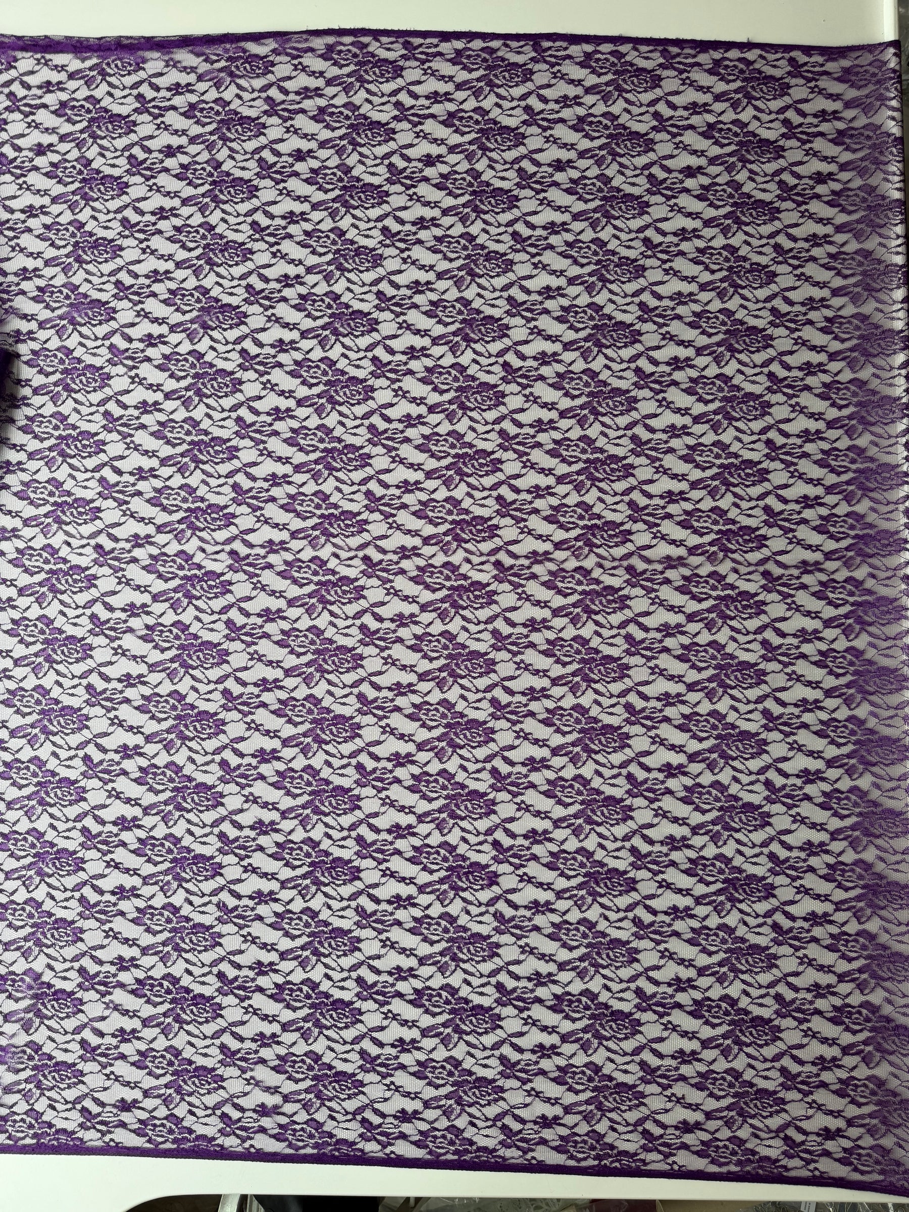 Purple Raschel Lace - P618