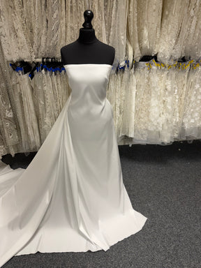 Pale Ivory Polyester Italian Mikado - P614