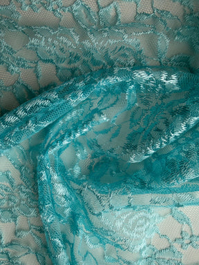 Aqua Raschel Lace - P618