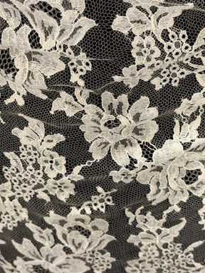 Beige/Oyster Sparkle French Lace - LA2016