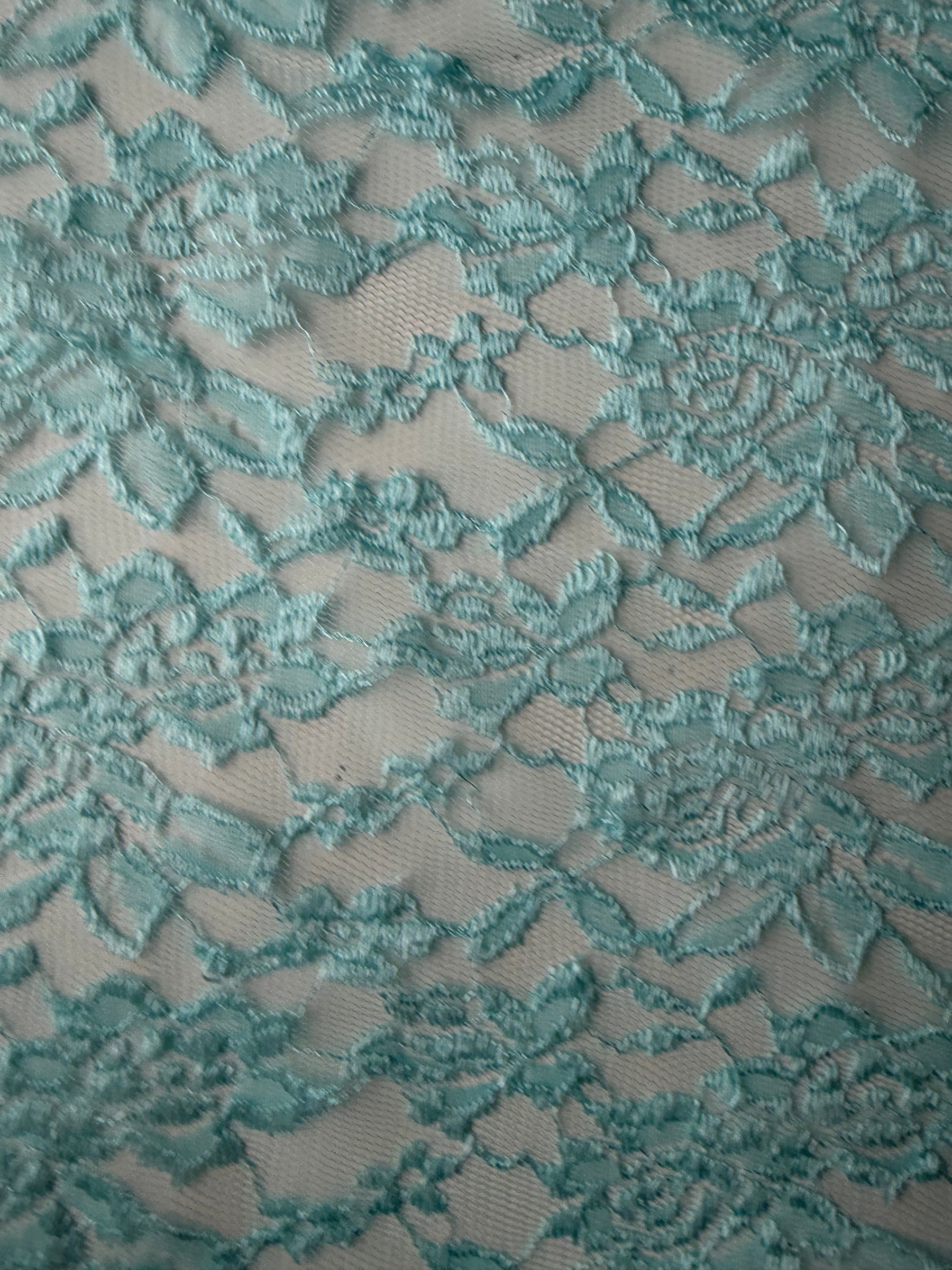 Aqua Raschel Lace - P618