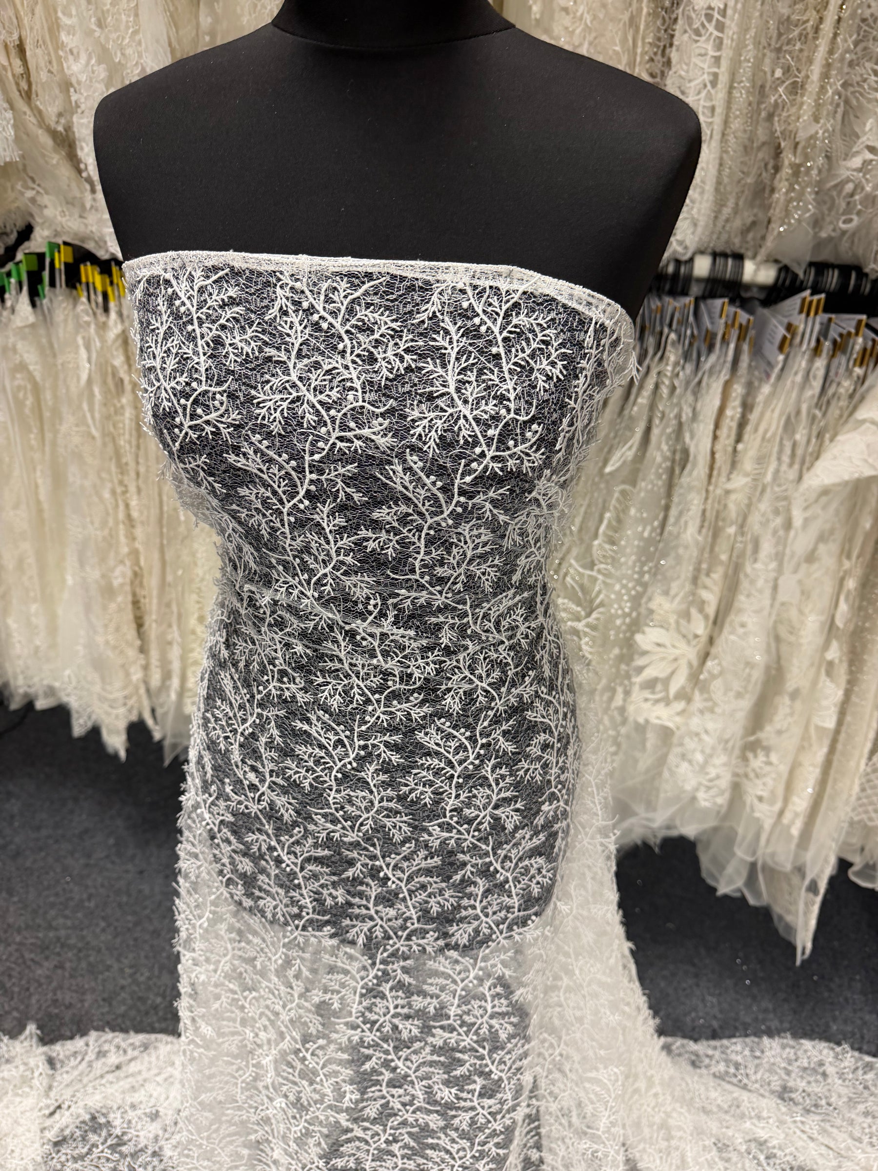 Ivory Embroidery Lace - EB5054