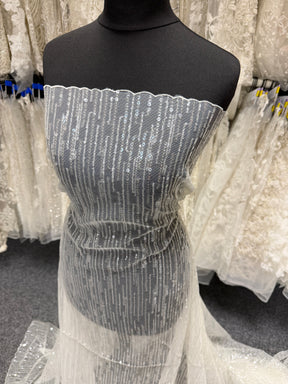 Ivory Sequin Lace - EB3016