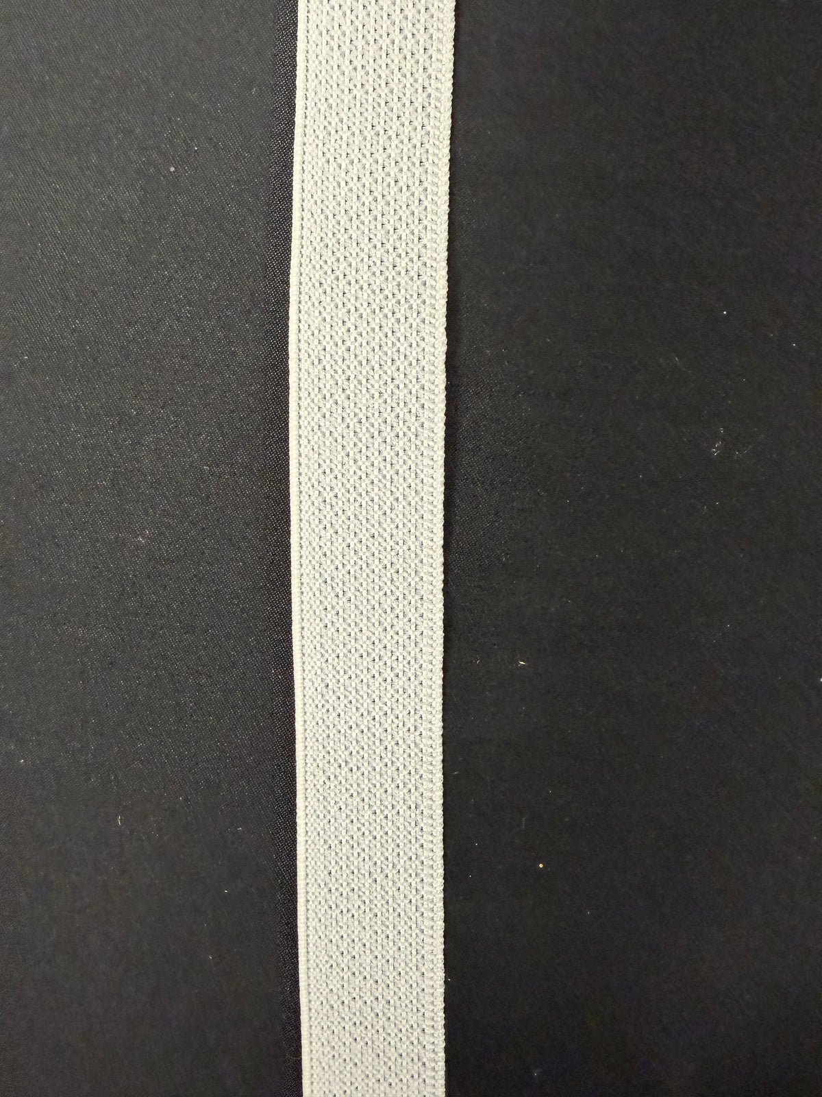 White 25mm Stretch Petersham - A17