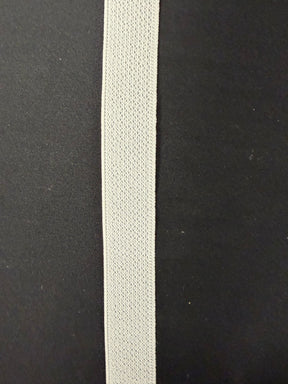 White 25mm Stretch Petersham - A17