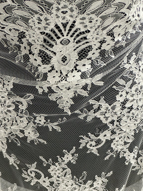 Ivory Corded Floral Lace – Faraday