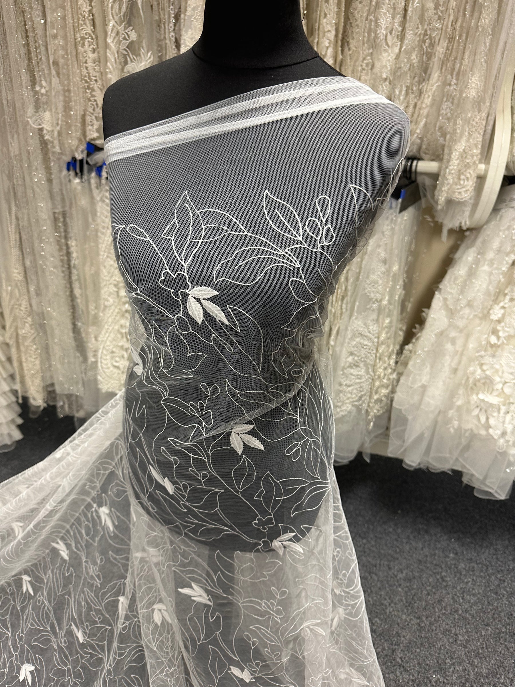 Ivory Embroidered Lace - Winslett