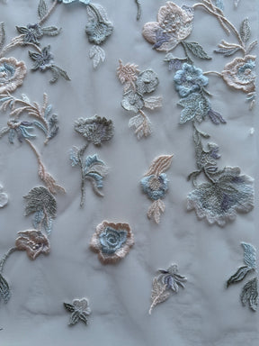 Multi Coloured Embroidery Lace - EB5047