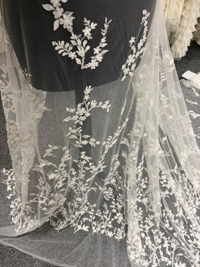 Ivory Beaded Lace - EB1073
