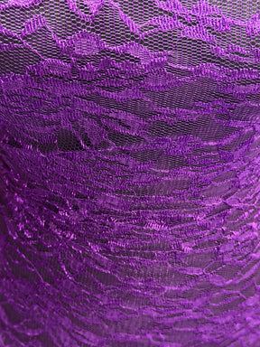 Purple Raschel Lace - P618