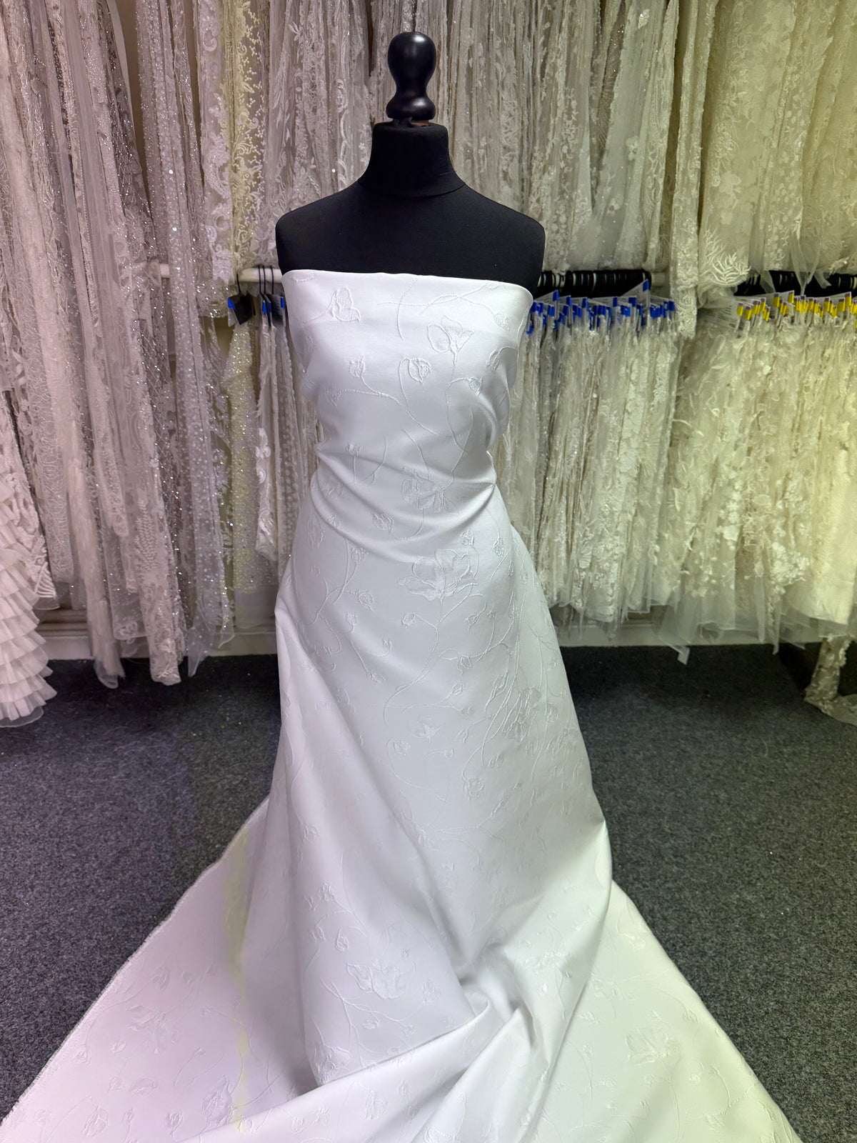 Ivory Italian Silk Blend Brocade - BR1018