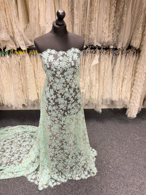 Light Ocean Embroidered Lace - EB3053