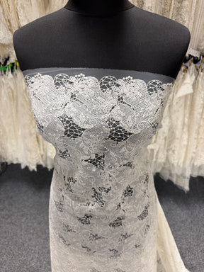 Ivory Sequin Embroidery Lace - EB3038
