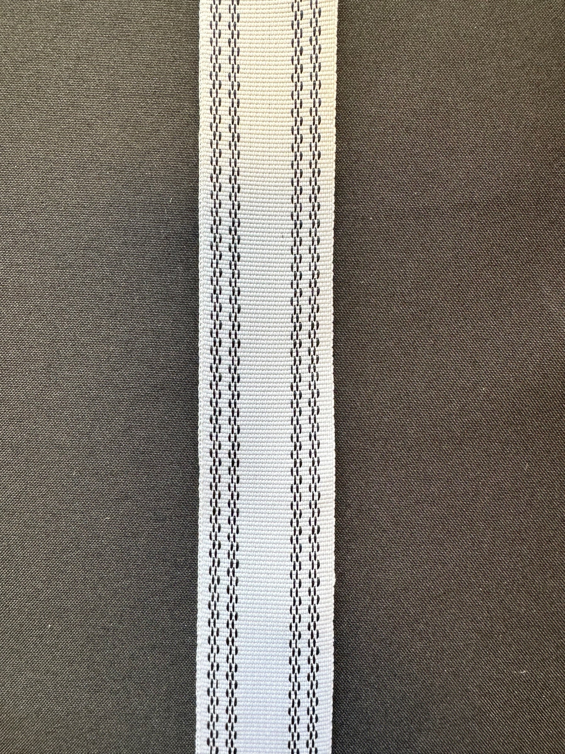 White 25mm Straight Petersham - A14