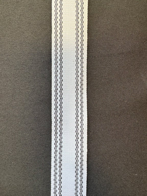 White 25mm Straight Petersham - A14