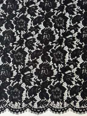 Black Raschel Lace - LA1002