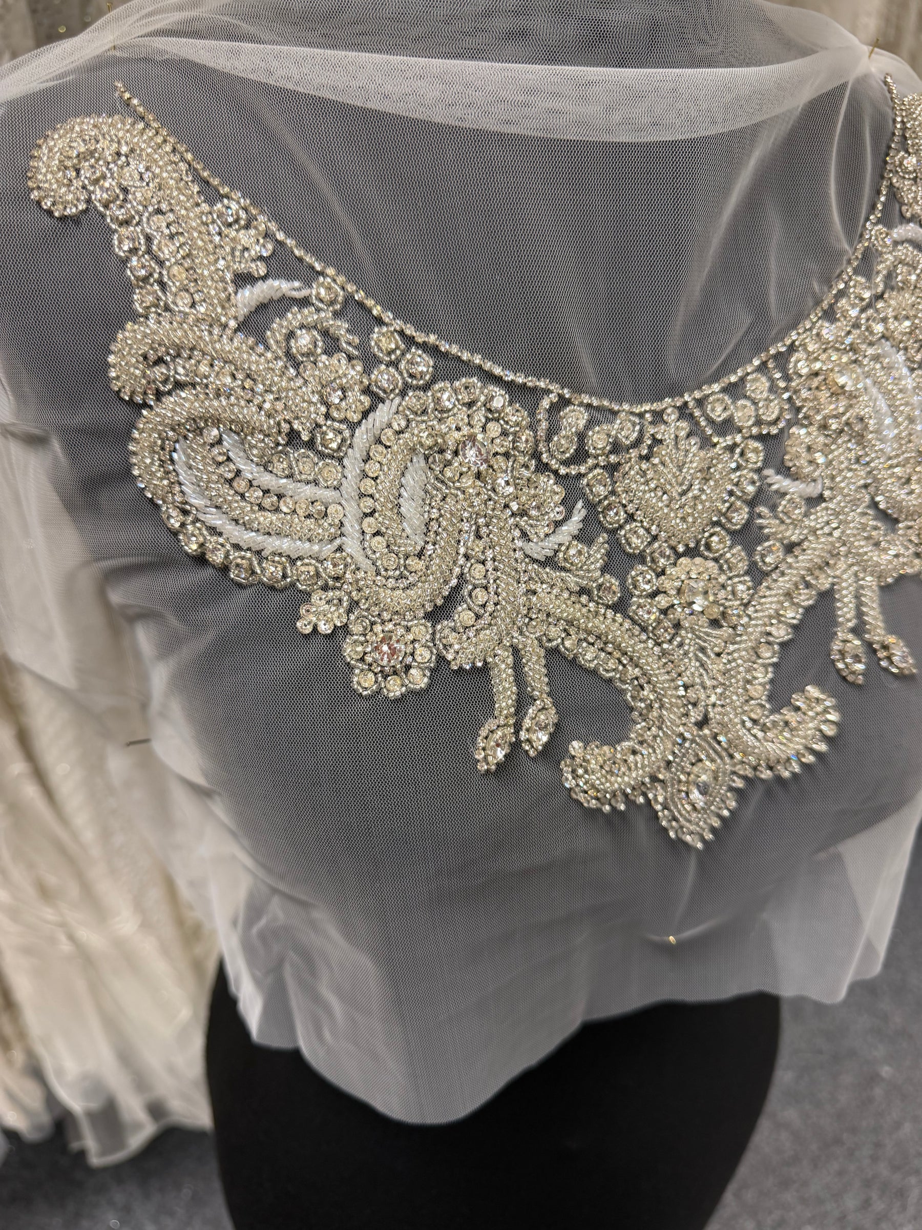 Beaded Embroidery Applique - T863