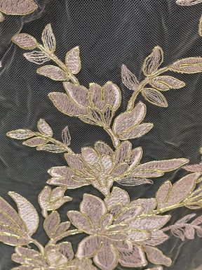 Dusky Pink Lace with Gold Cording - Kylar