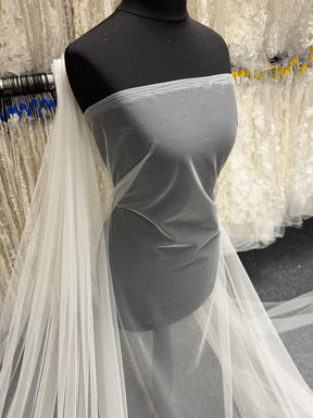 Ivory with Silver Glitter Tulle - TU0053